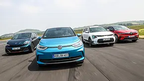 Cupra Born/VW ID.3/Kia Niro EV/Renault Megane E-Tech - Foto: Daniela Loof