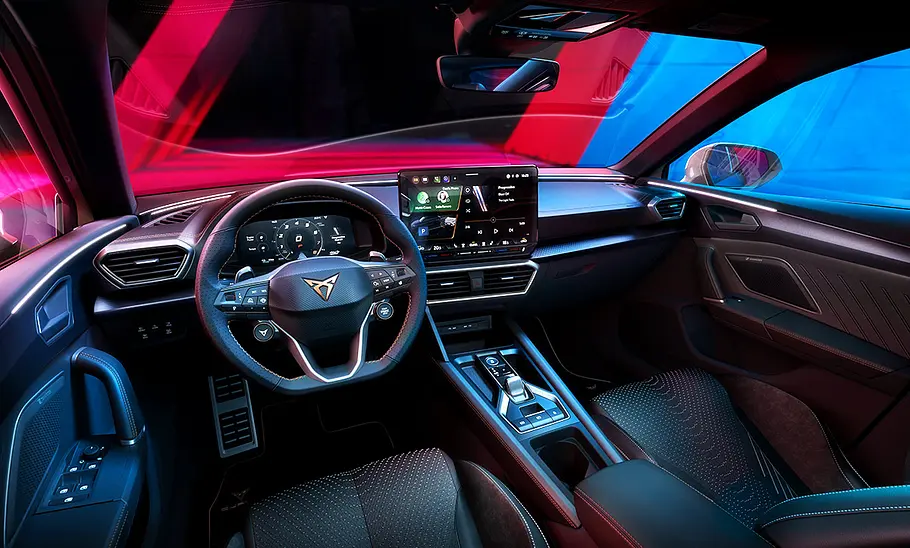 Das Cockpit des Cupra Leon Facelift.