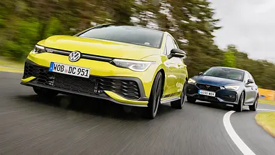 VW Golf GTI Clubsport/Cupra Leon VZ - Foto: Wolfgang Gröger-Meier