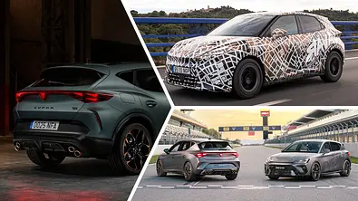 Cupra-Neuheiten 2026 in einer Collage mit drei Bildern. - Foto: Cupra/Collage: AUTO ZEITUNG