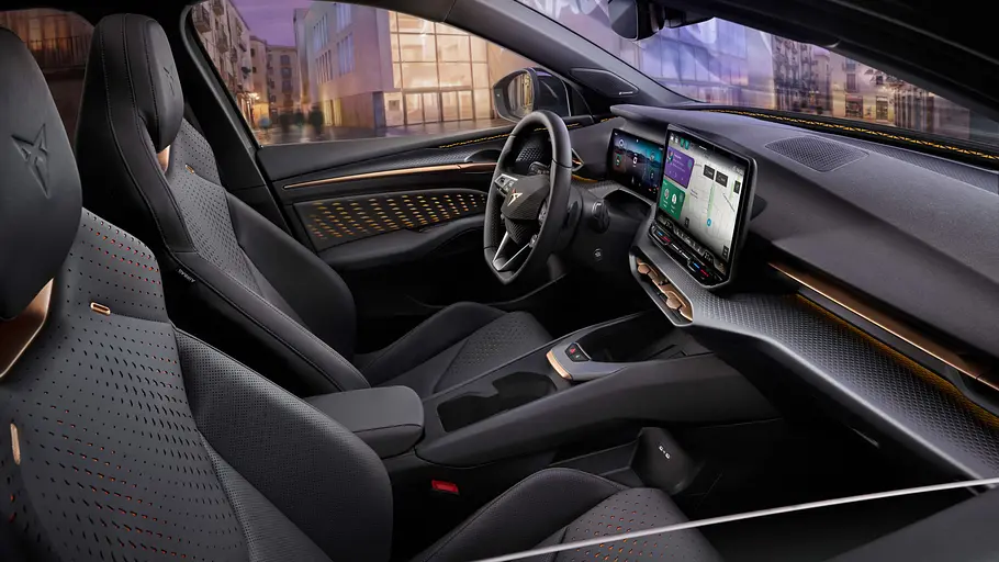 Cupra Raval Die vorderen Sitze des Cupra Raval.