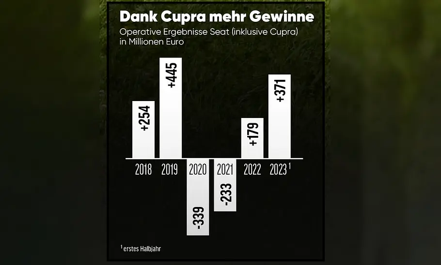Cupra/Seat: Gewinne Cupra/Seat: Gewinne