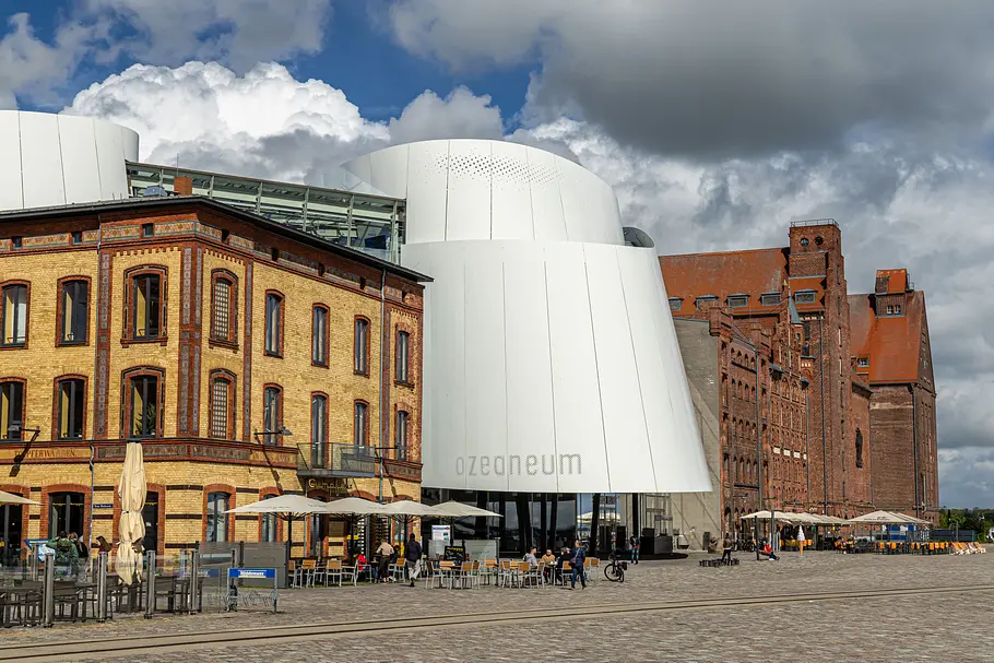Das Ozeaneum in Stralsund.
