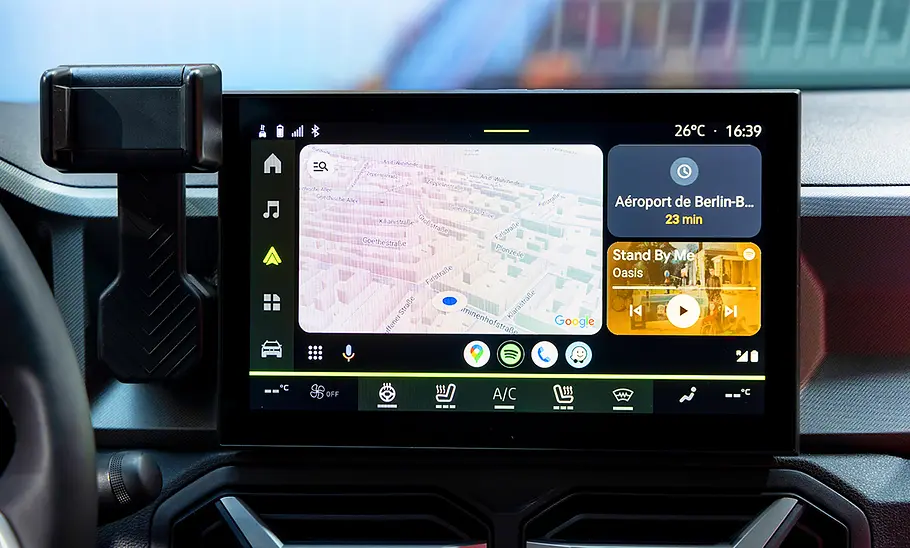 Dacia Bigster (2025) Der Touchscreen des Dacia Bigster (2025).