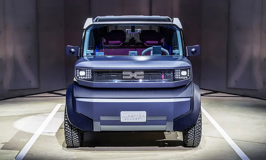 Blick von vorne auf das Dacia Hipster Concept (2025).