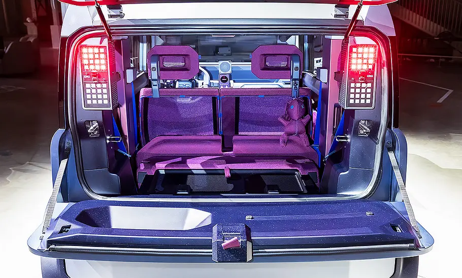 Blick in den Kofferraum des Dacia Hipster Concept (2025).