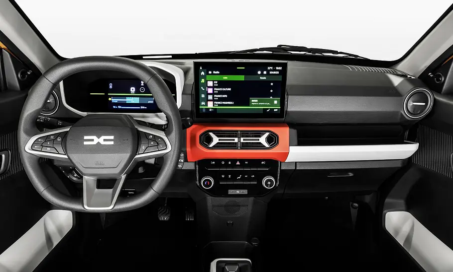 Dacia Spring Das Cockpit des Dacia Spring (2024).