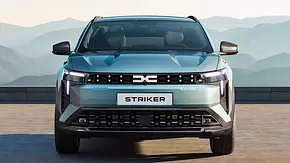 Blick von vorne auf den Dacia Striker. - Foto: Dacia