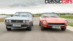 Toyota Celica/Datsun 240Z Frontansicht fahrend - Foto: Wim Woeber Toyota Celica/Datsun 240Z Frontansicht fahrend - Foto: Wim Woeber
