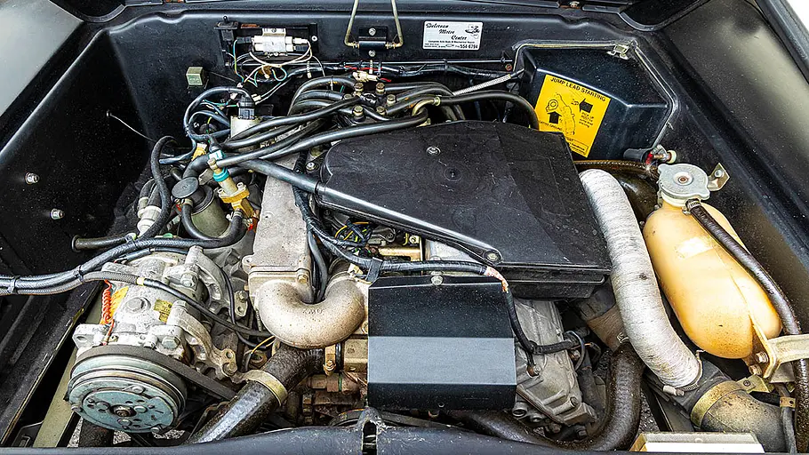 DeLorean DMC-12 Der Motor des DeLorean DMC-12.