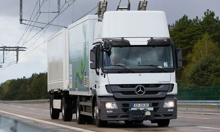 Siemens baut E-Lkw-Teststrecke
