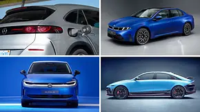 Eine Collage zeigt vier E-Auto-Neuheiten des Jahres 2026. - Foto: Mercedes, BMW, VW, Hyundai / Collage: AUTO ZEITUNG Eine Collage zeigt vier E-Auto-Neuheiten des Jahres 2026. - Foto: Mercedes, BMW, VW, Hyundai / Collage: AUTO ZEITUNG