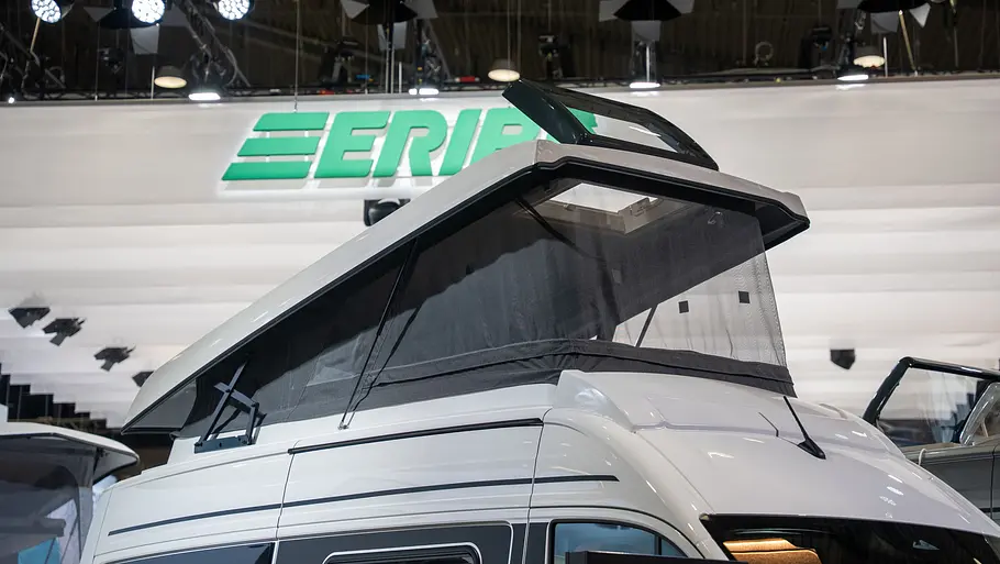 Neues Aufstelldach des Eriba Car Das neue Aufstelldach des Eriba Car im Detail auf der Messe CMT 2026 in Stuttgart abgebildet.