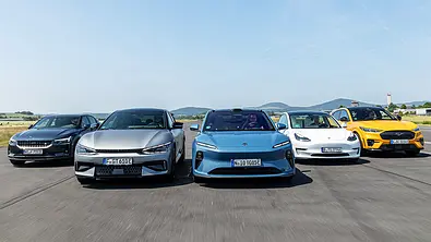 Polestar 2/Kia EV6 GT/Nio ET5/Tesla Model 3 Performance/Ford Mustang Mach-E GT - Foto: Frank Ratering