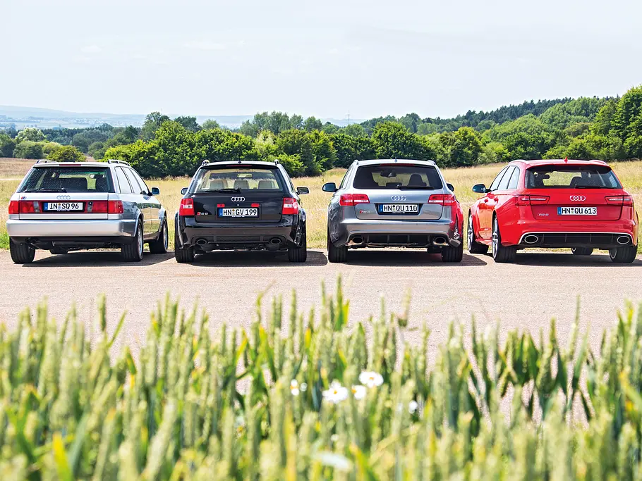 Faszination Audi RS6 Plus Avant Generationen Vergleich Heckansicht