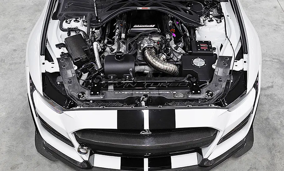 Der Motor des Ford Shelby GT500 1400R von Fathouse Performance.