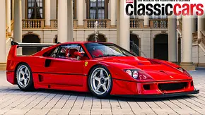 Der Ferrari F40 LM statisch von schräg vorne fotografiert. - Foto: RM Sothebys Der Ferrari F40 LM statisch von schräg vorne fotografiert. - Foto: RM Sothebys