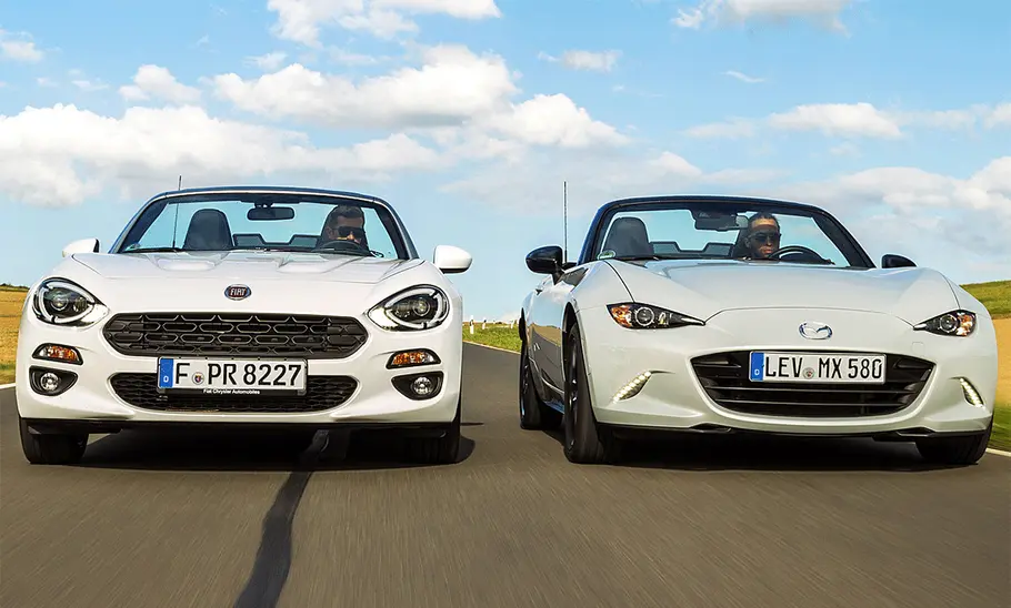 Mazda MX-5 Skyactiv-G 131/Fiat 124 Spider 1.4 MultiAir Turbo Mazda MX-5 Skyactiv-G 131/Fiat 124 Spider 1.4 MultiAir Turbo