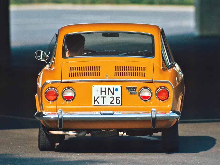 Fiat 850 Sport Coupe Jubiläum Bilder technische Daten Heck