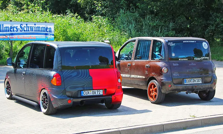 Fiat Multipla M-ultimate und Ratte