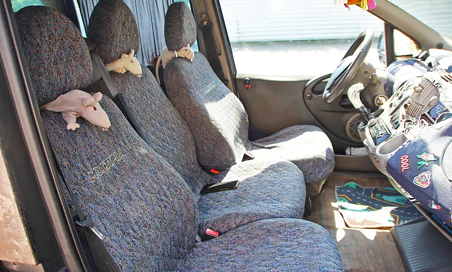 Die Sitze des Fiat Multipla Ratte.