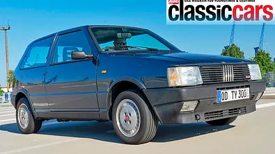 Der Fiat Uno Turbo i.e. fahrend von schräg vorne. - Foto: Aleksander Perkovic