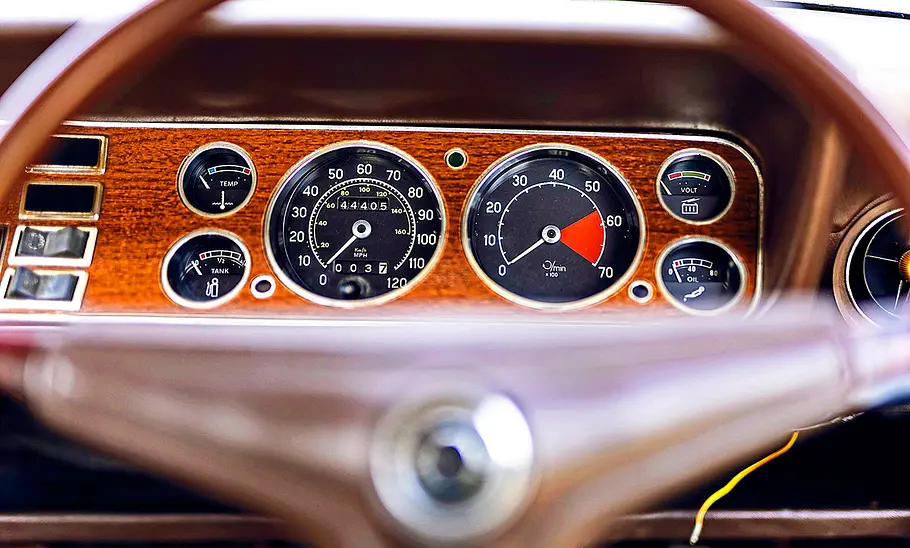 Die Instrumente des Ford Capri.