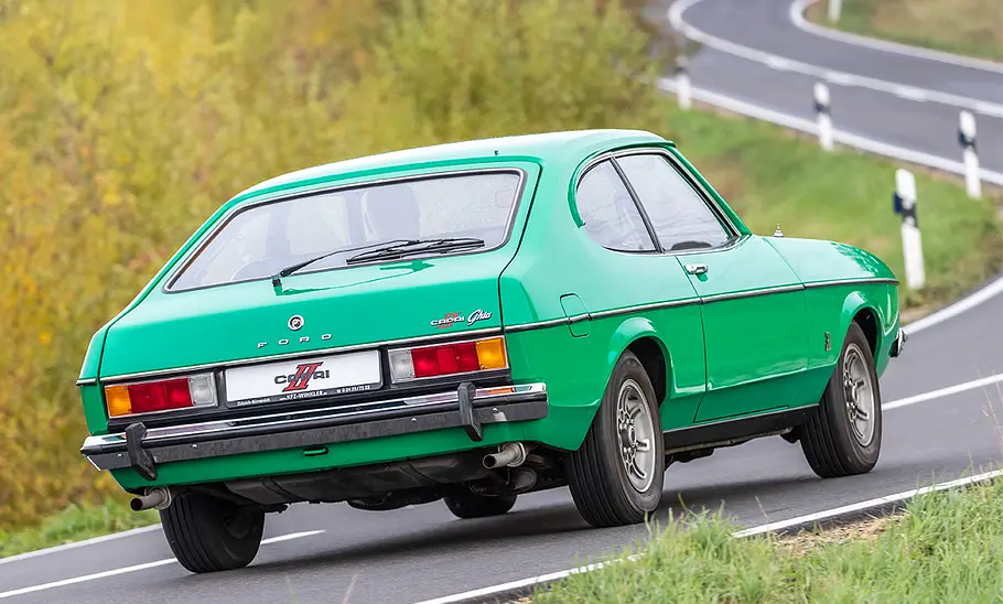Ford Capri II 3.0 Ghia Heckansicht