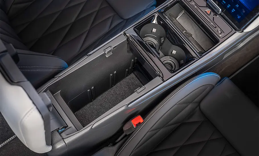 Die Mittelkonsole des Ford Explorer Elektro (2024).