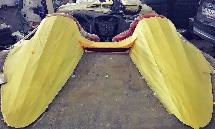 Die Dachhöcker des Ford Focus Speedster.