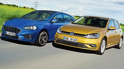 Ford Focus/ VW Golf - Foto: AUTO ZEITUNG