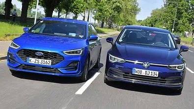Ford Focus Facelift/VW Golf - Foto: Zbigniew Mazar