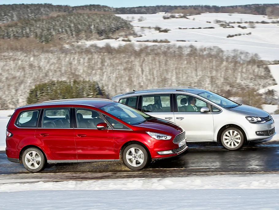 Vergleich: Ford Galaxy 2.0 TDCi/VW Sharan 2.0 TDI BMT Ford Galaxy/VW Sharan: Vergleichstest