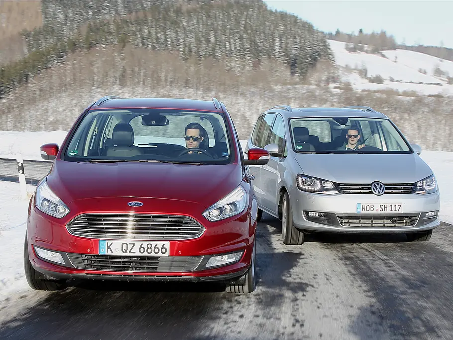 Vergleich: Ford Galaxy 2.0 TDCi/VW Sharan 2.0 TDI BMT Ford Galaxy/VW Sharan: Vergleichstest