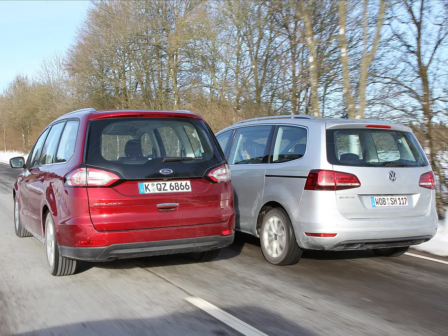 Vergleich: Ford Galaxy 2.0 TDCi/VW Sharan 2.0 TDI BMT Ford Galaxy/VW Sharan: Vergleichstest