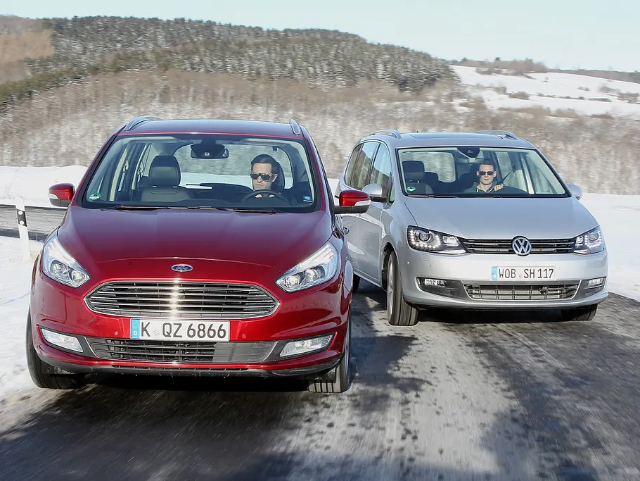Vergleich: Ford Galaxy 2.0 TDCi/VW Sharan 2.0 TDI BMT Ford Galaxy/VW Sharan: Vergleichstest