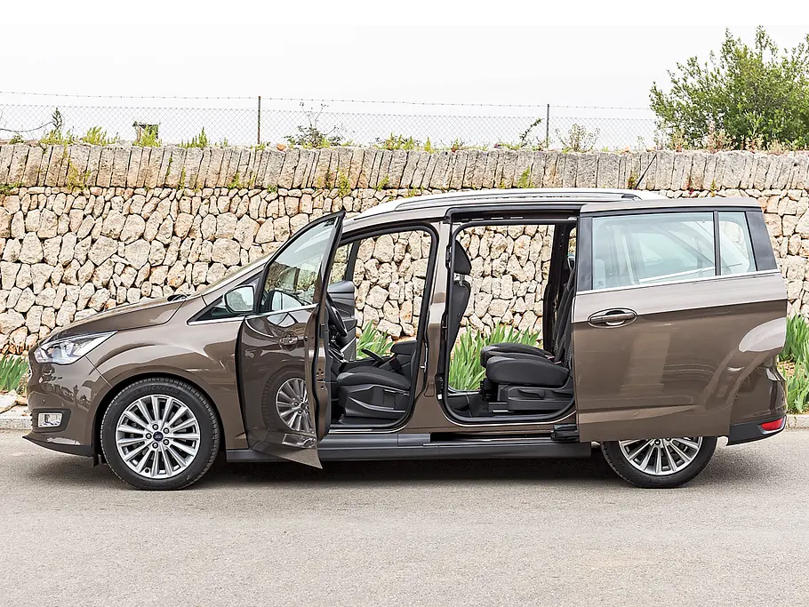 Ford Grand C-MAX Ford Grand C-MAX 2015 Facelift Kompakt-Van Siebensitzer Schiebetür Test Fahrbericht