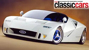Der Ford GT90 stehend von schräg vorne. - Foto: Ford