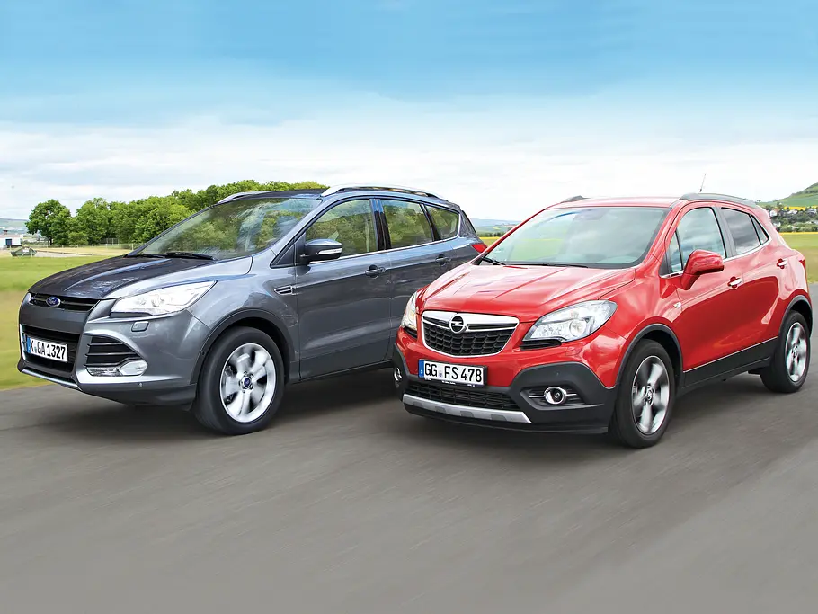 Markenvergleich: Ford Kuga vs. Opel Mokka Ford Kuga Opel Mokka Markenvergleich Bilder technische Daten