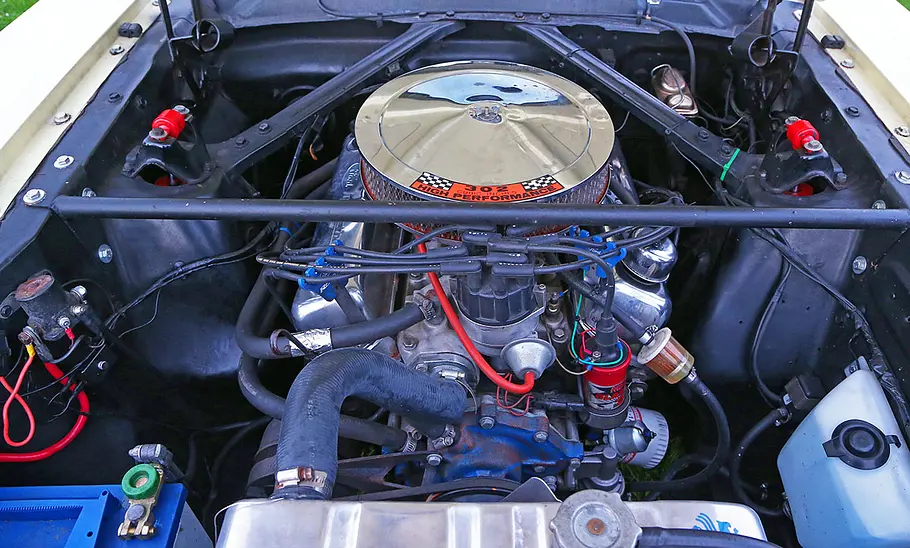Der Motor des Ford Mustang GT