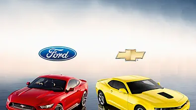 Ford Mustang Chevrolet Camaro Vergleich Bilder technische Daten
