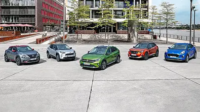 Nissan Juke/Toyota Yaris Cross/VW Taigo/Peugeot 2008/Ford Puma - Foto: Daniela Loof