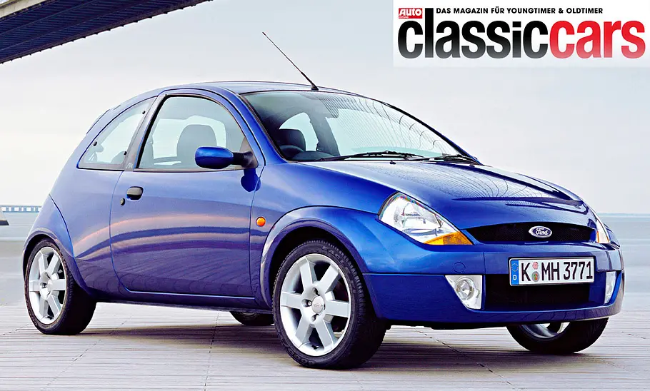 Ford Sportka Ford Sportka statisch von schräg vorne fotografiert.