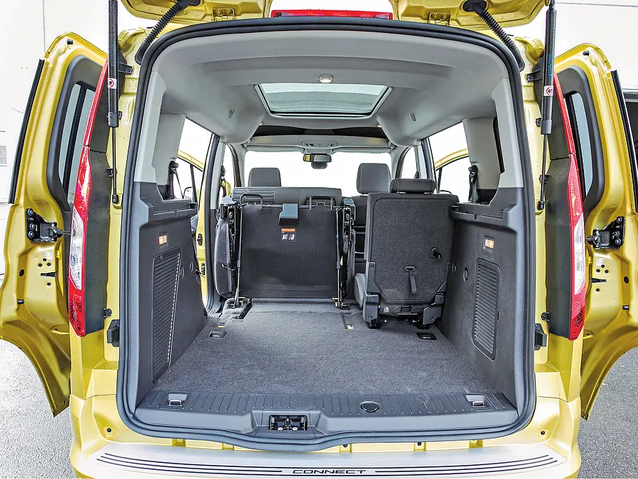 Ford Tourneo Connect 1.0 EcoBoost Van Fahrbericht Bilder technische Daten Rücksitze