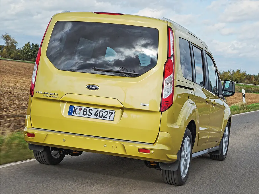 Ford Tourneo Connect 1.0 EcoBoost Van Fahrbericht Bilder technische Daten Heck