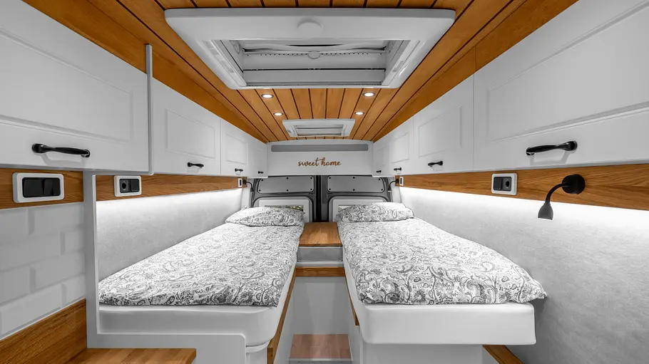 Freedo M 684 (2025) Blick ins Schlafzimmer des Freedo M 684 (2025).