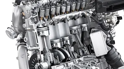 Ein 2,5-l-Fünfzylinder aus dem Audi RS 3 im Querschnitt. - Foto: Audi