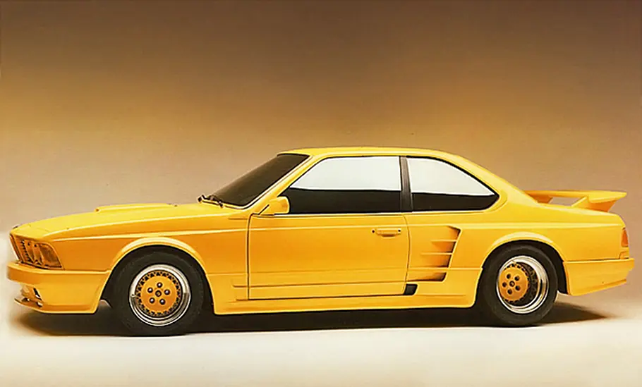 Der Gemballa M635 CSi stehend seitlich.