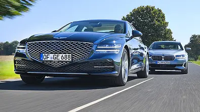 Genesis G80 2.2 D/BMW 520d - Foto: Zbiginiew Mazar