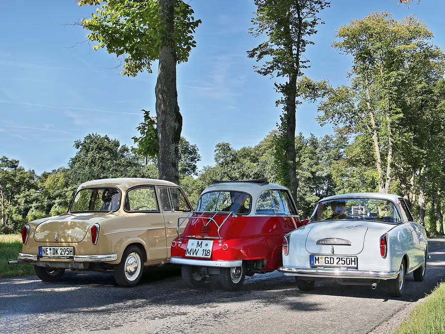 BMW Isetta Bilder Fahrbericht technische Daten Hecksansicht